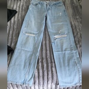 Light Blue Distressed Women Jeans